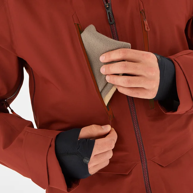 QST 3L  Shelljacke Herren MADDERBROWN