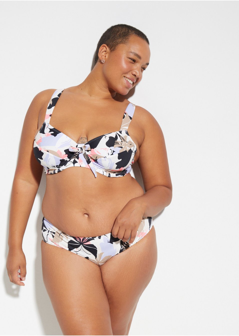 Minimizer beugel bikini met gerecycled polyamide (2-dlg. set)