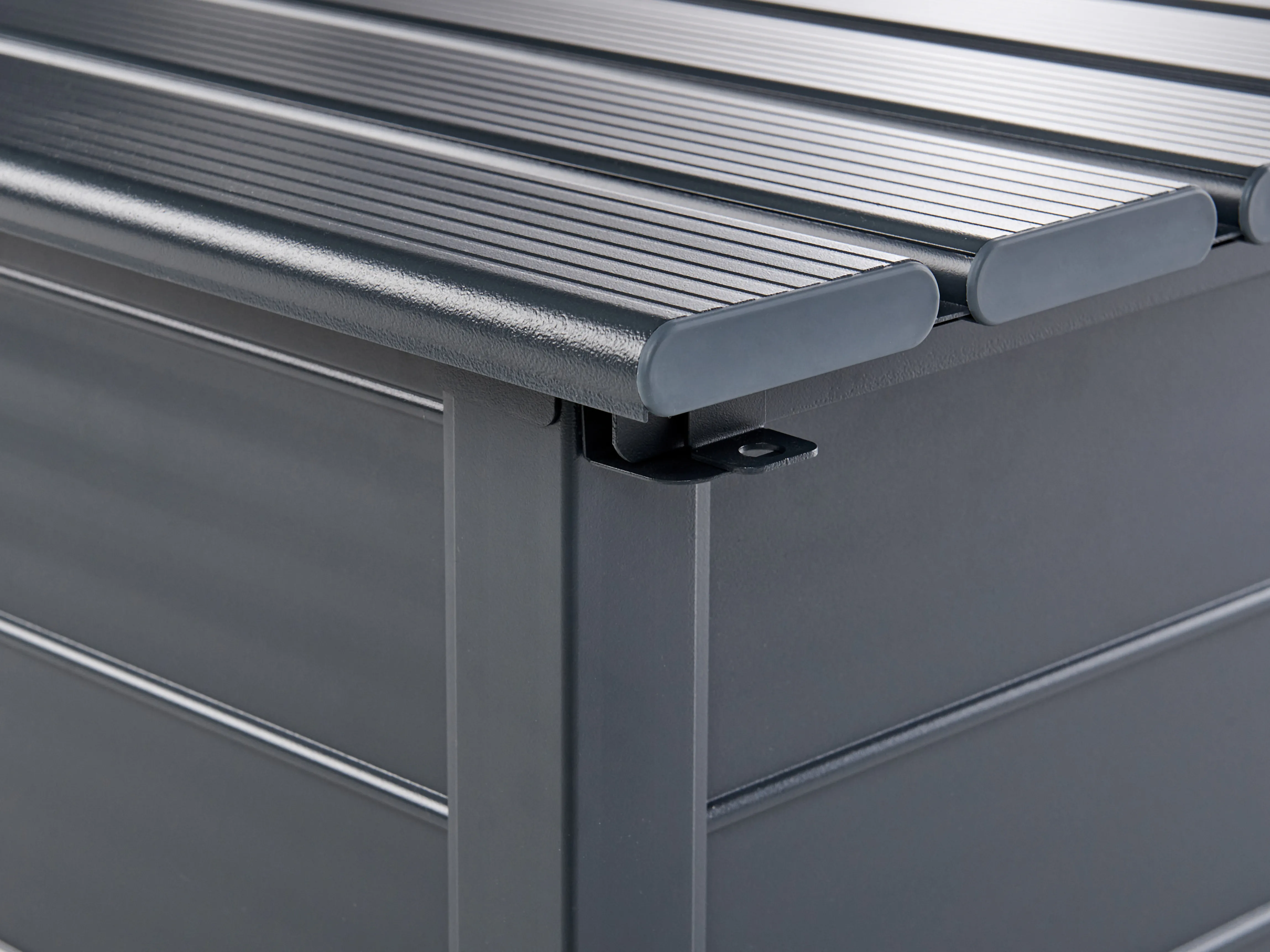 Kussenbox CAMPALTO 123 cm 60 cm Donkergrijs