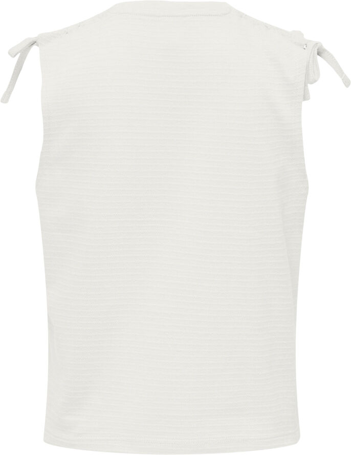 ONLY KOGOLIVIE S/L STRING TOP JRS Hvid