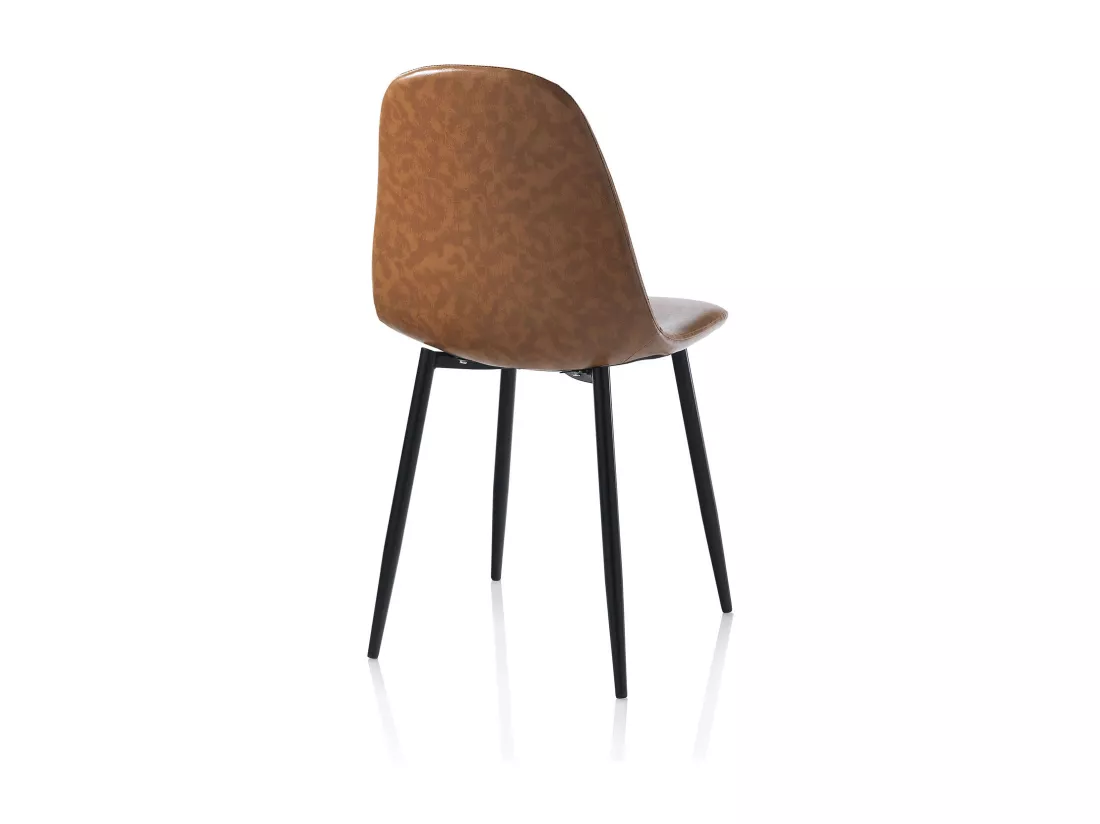 Set de 4 Chaises ALBA marron clair