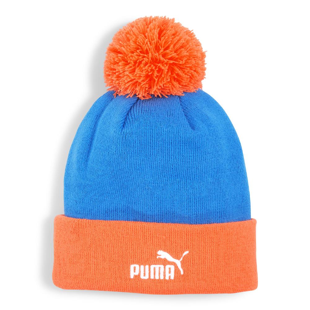 Puma OM Bonnet à Pompon Junior Bleu/Orange Puma 025663-03
