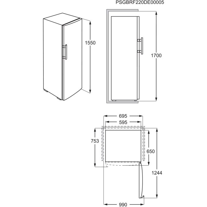AEG Gefrierschrank AGB332E2NW