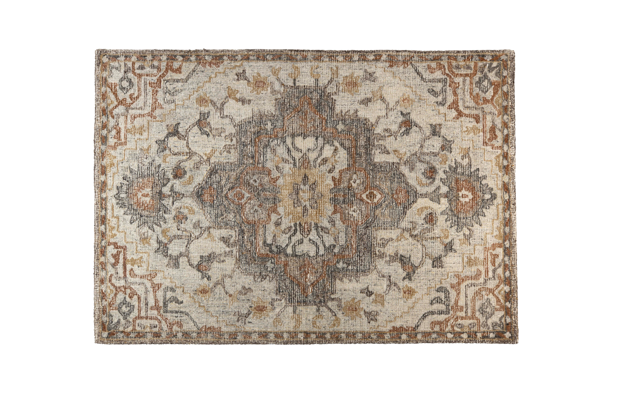 Dutchbone vloerkleed Amori Dutchbone Amori Vloerkleed 200x300 Grijs/Bruin