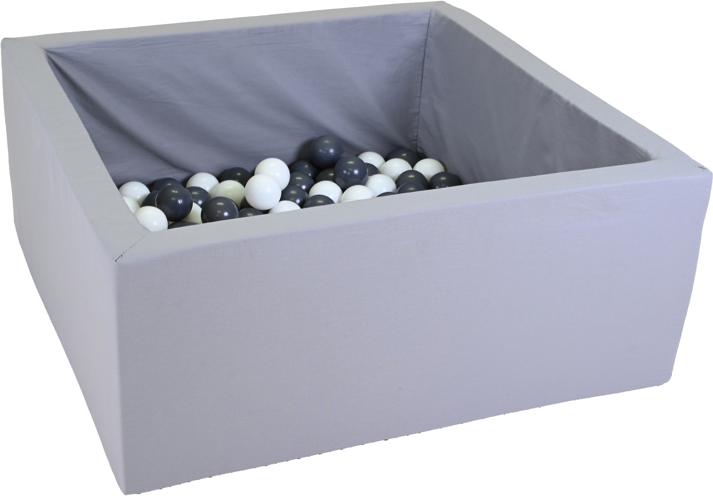 Knorrtoys® Bällebad »Soft, Grey« eckig mit 100 Bällen Grey/white; Made in Europe