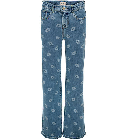 Kids Only Jeans - KogJuicy - Medium+ Blue Denim/Lips