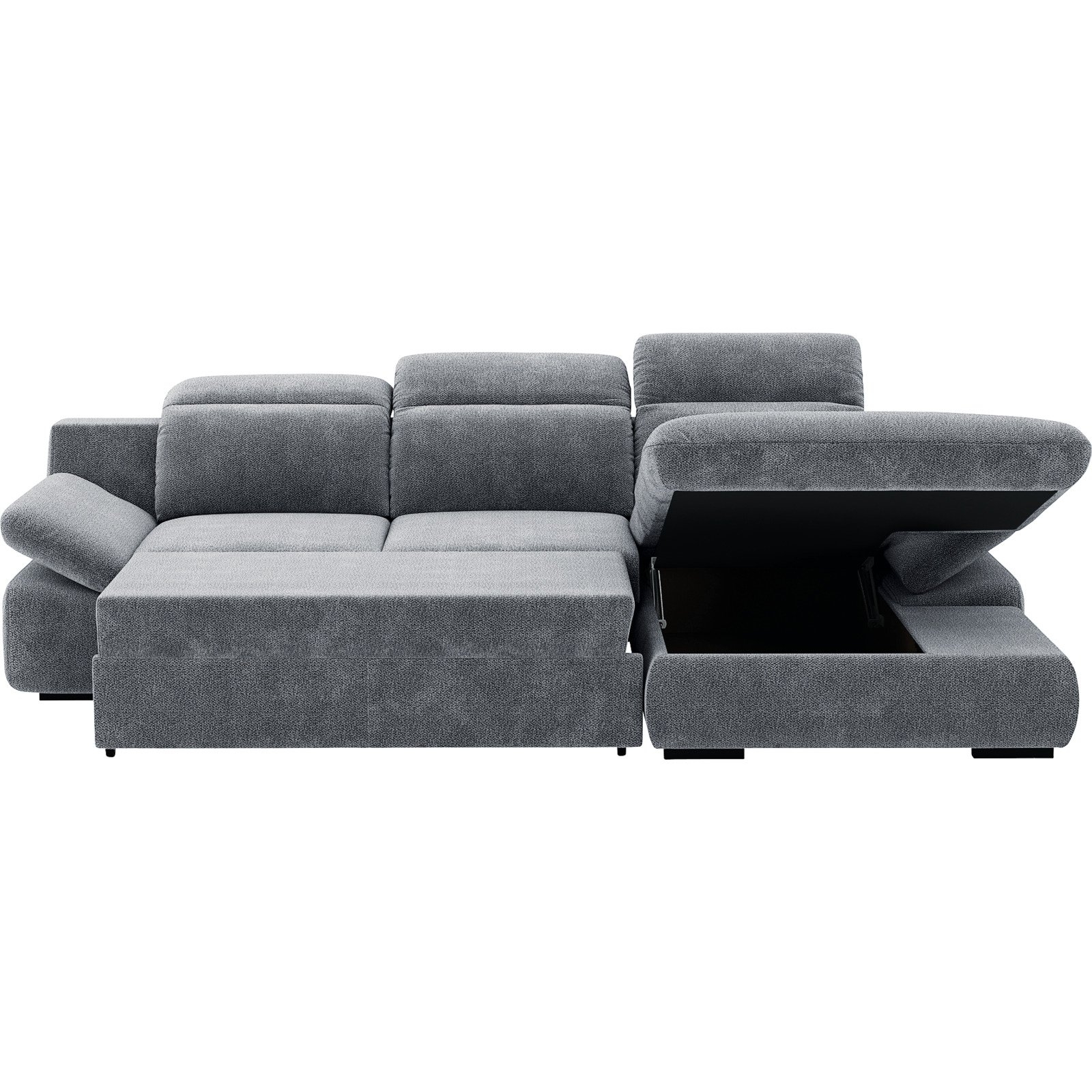 Ecksofa Lorena Stoff, Recamière rechts