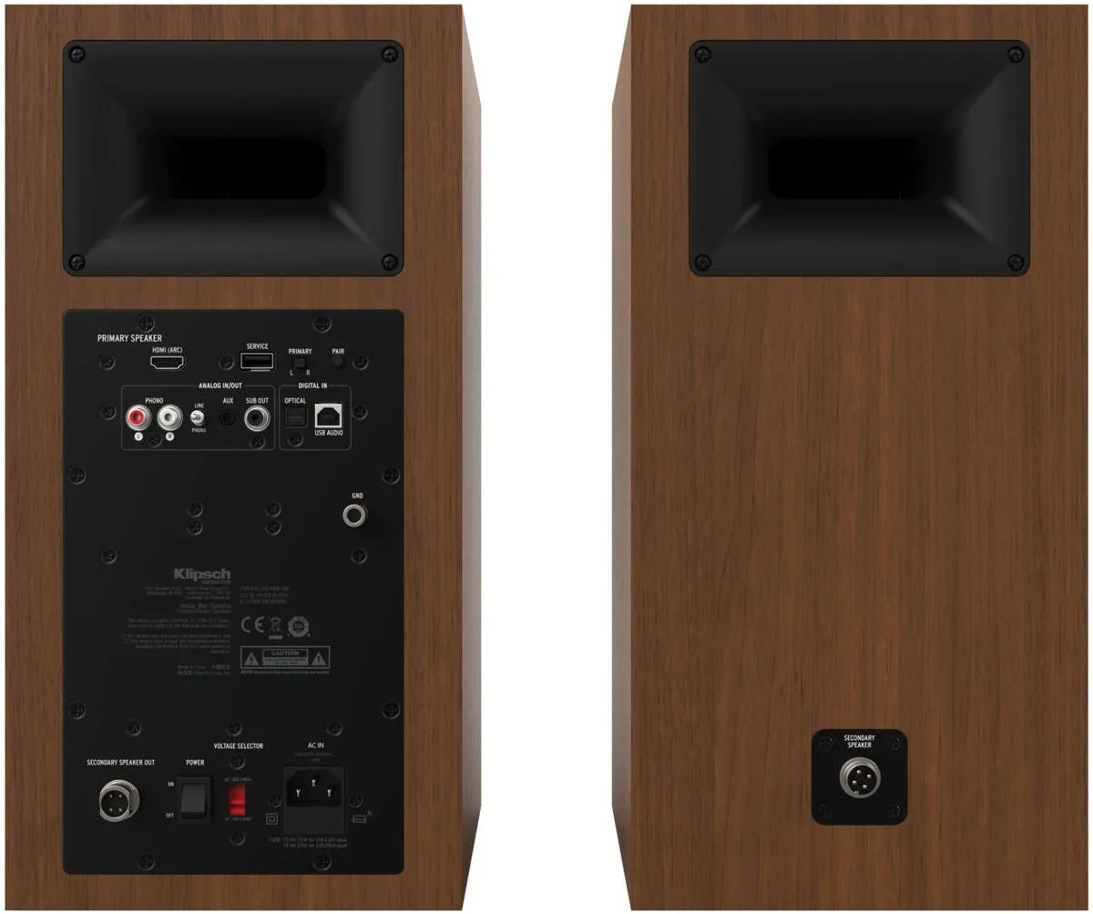 Klipsch The Sevens Noyer Enceintes sans fil hi-fi