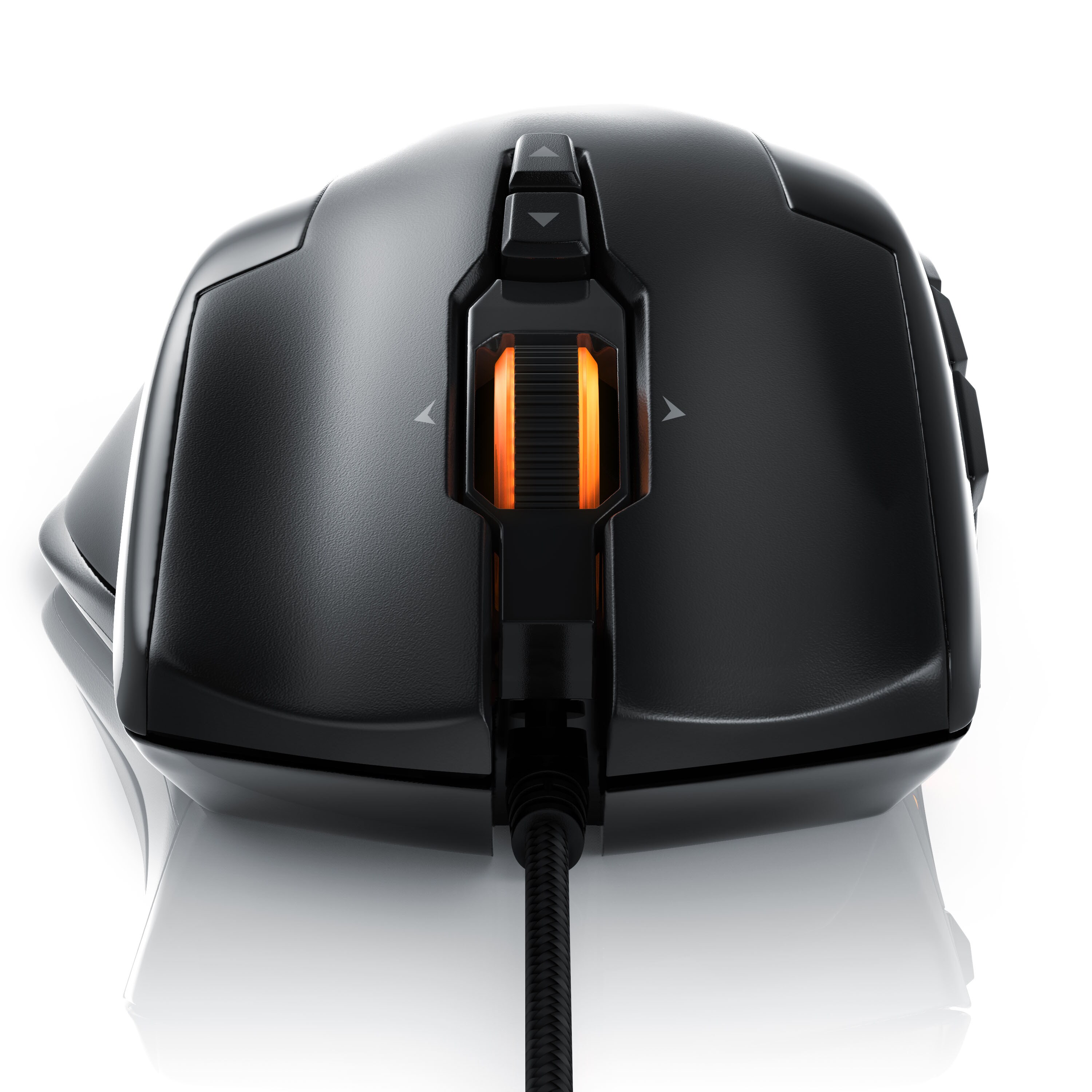 Titanwolf Gaming-Maus kabelgebunden, USB Gaming Laser Mouse mit 10800 dpi, RGB LEDs, Gewichts-Justierung