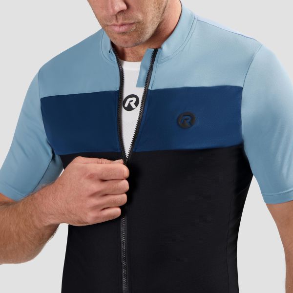 Rogelli Core Block Cykeltrøje, Black/Blue
