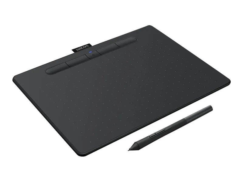 Wacom Intuos Creative Pen Medium - Digitizer - 21.6 x 13.5 cm - elektromagnetisk - 4 knapper - trådløs, kablet - USB, Bluetooth - sort