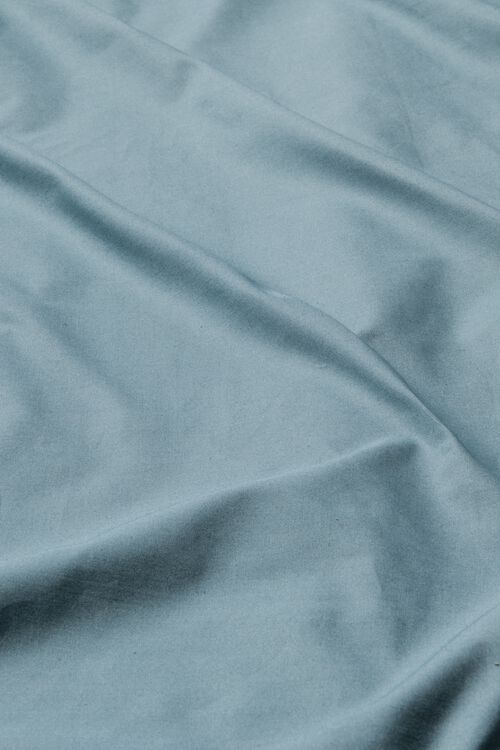housse de couette percale 200x200/220 bleu