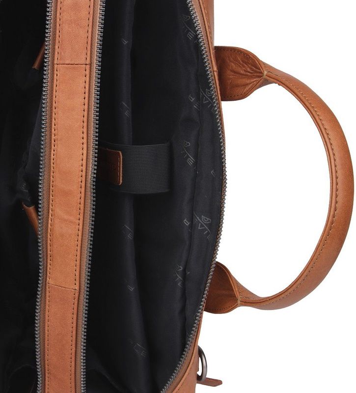 Plevier - Flint - Schoudertas - Cognac - Buffelleer