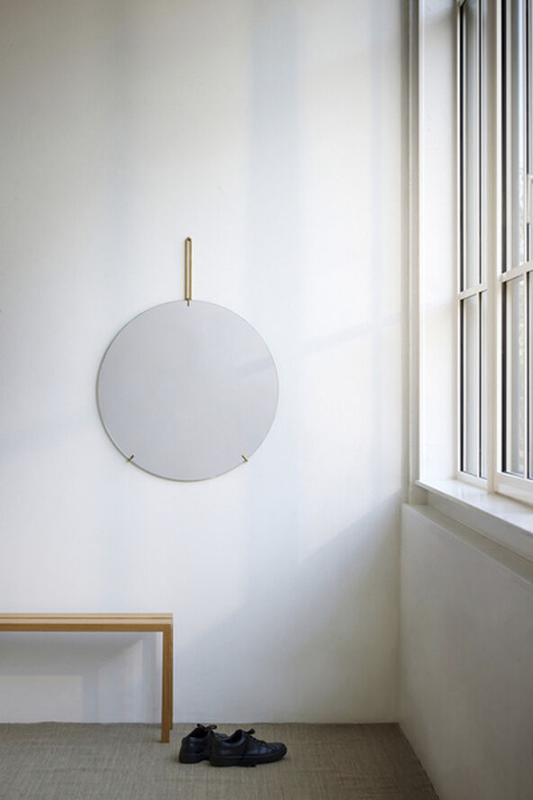 Moebe Wall Mirror spejl 50 cm. Brass