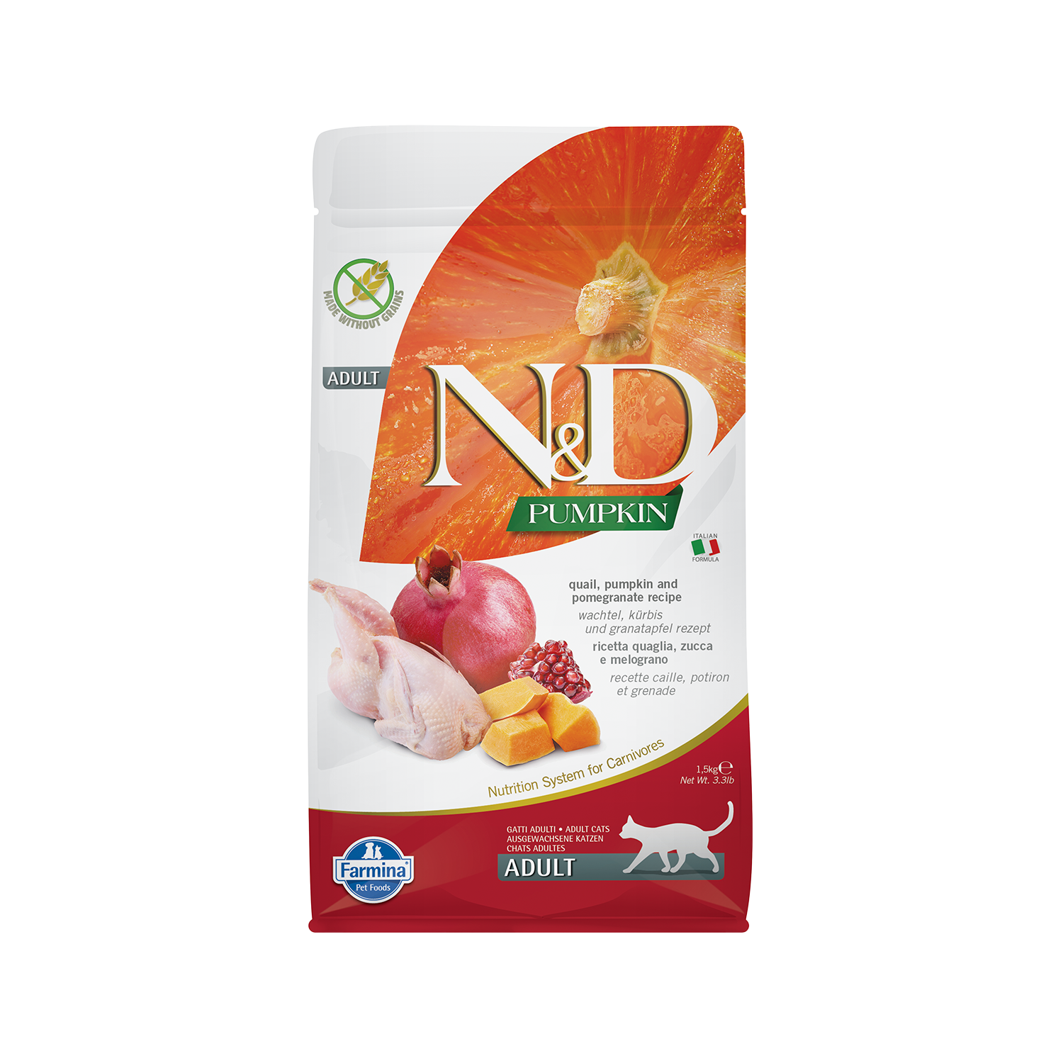 Farmina N&D Pumpkin Adult Kattenvoer - Quail