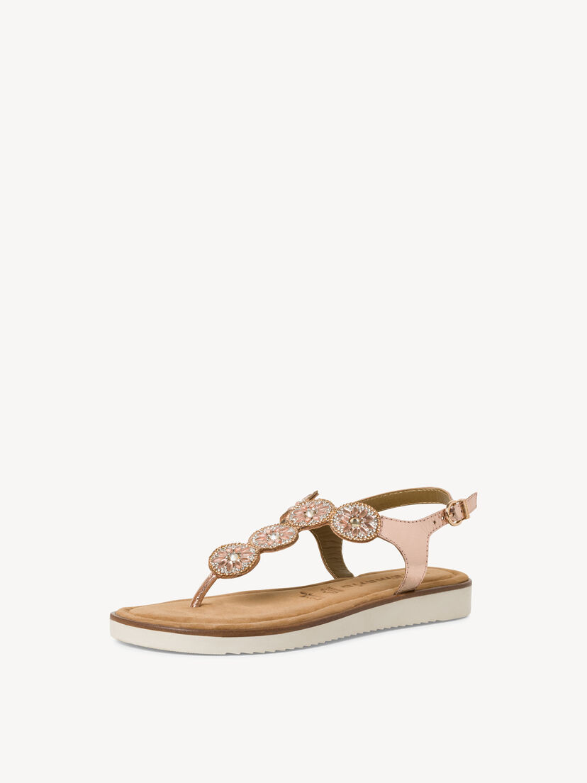 Leren Sandaal - metallic