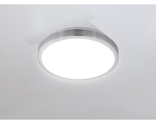 LED wandlamp 23W 2500 lm 3000 K Ø 32,5 cm Competa wit/nikkel/mat