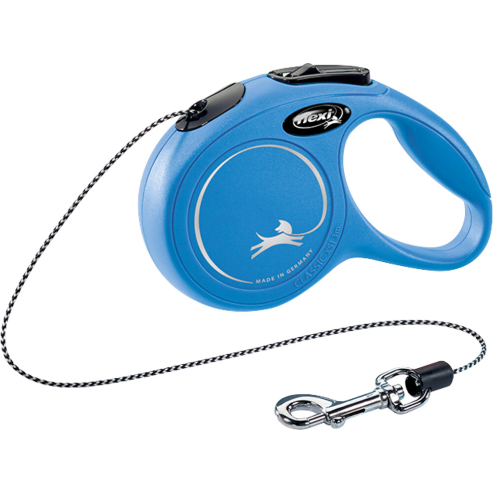 Flexi Rollijn Classic Koord 8 mtr tot 20 kg Blauw