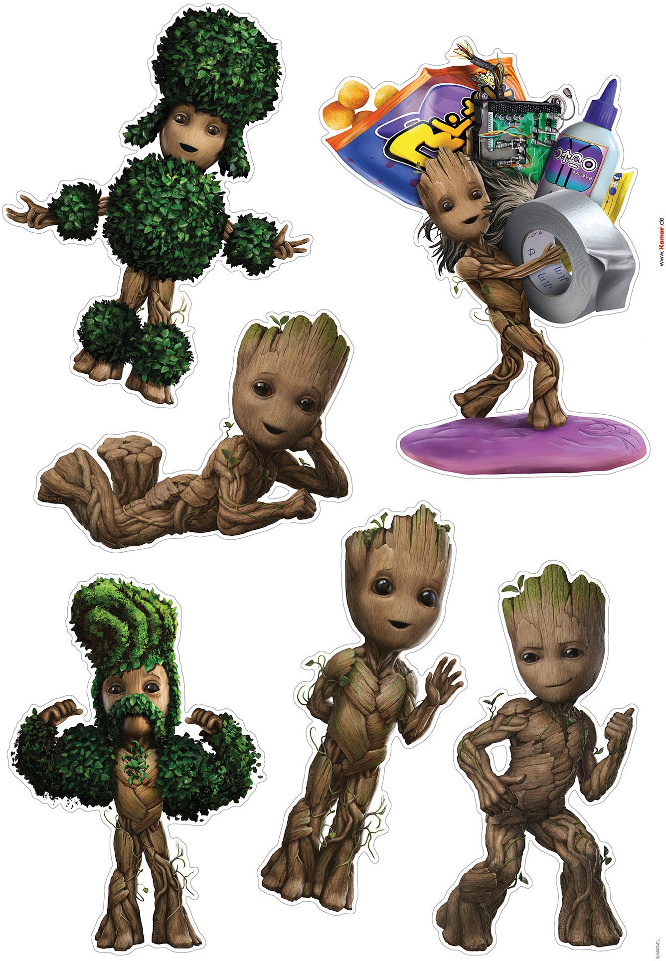 Komar Wandtattoo »I am Groot! - Grösse 50 x 70 cm« selbstklebend, Wandsticker, Kinderzimmer