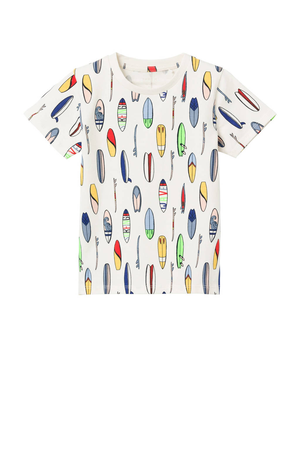 NAME IT T-shirt NMMFLYNE met all over print offwhite/multicolor