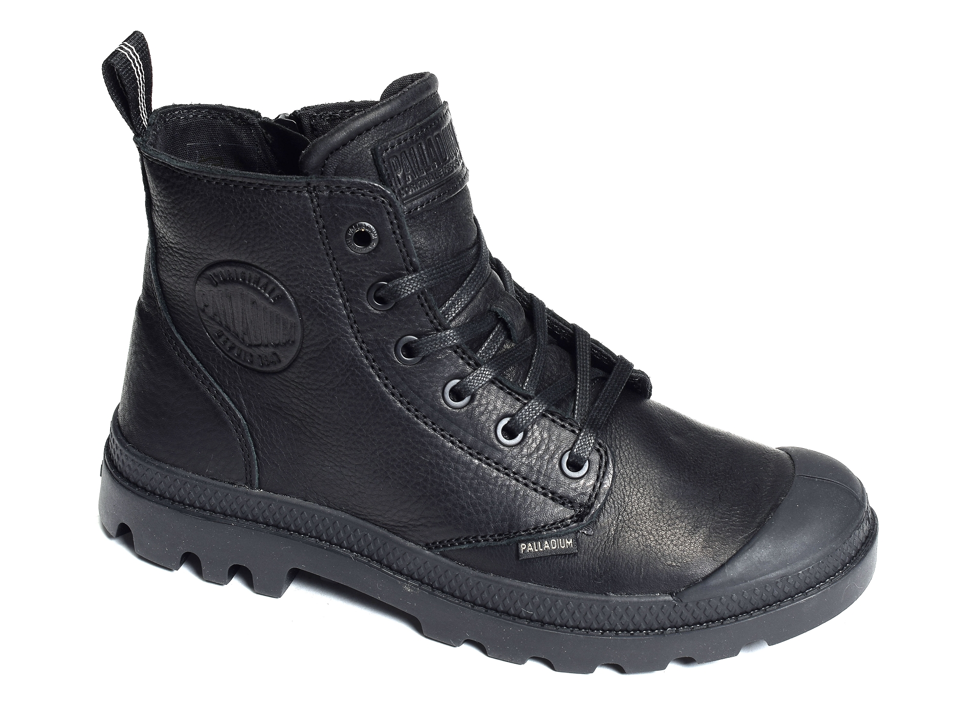 Pampa zip leather noir