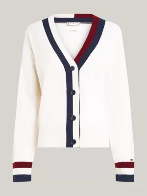 Cardigã Global Stripe Relaxed Fit