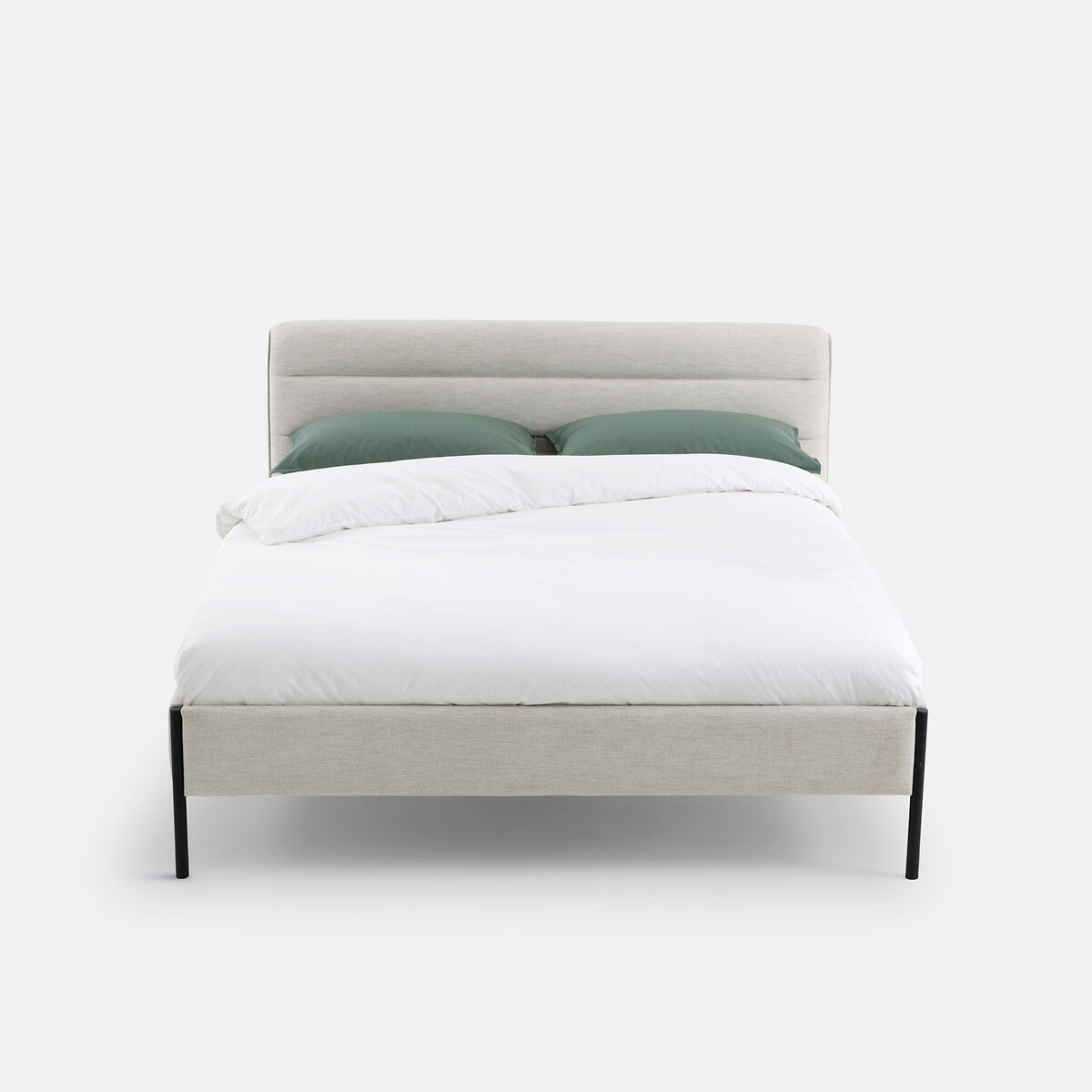 LA REDOUTE INTERIEURS<br>Cama estofada com base de ripas, Obias