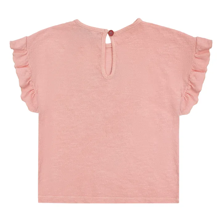 Bobo Choses T-Shirt Volants Coton Bio Feux d'Artifice | Rose