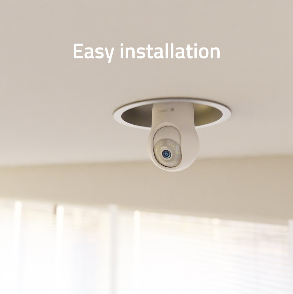 Hombli - Smart Bulb Cam 4K, White