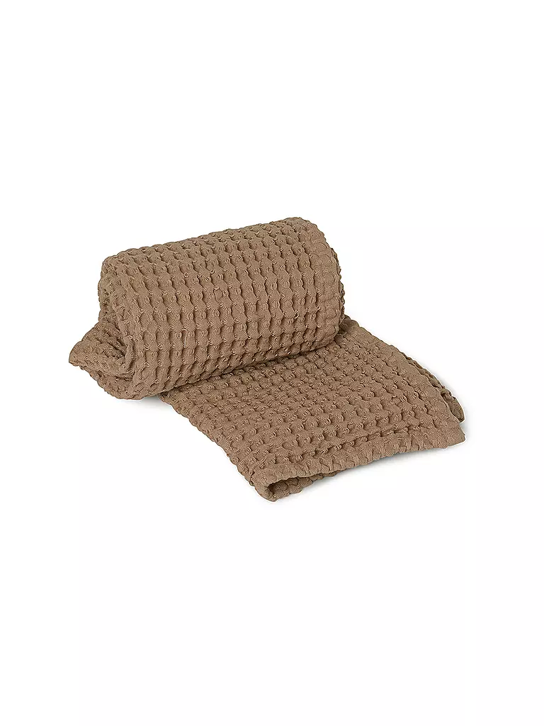 FERM LIVING Handtuch ORGANIC HAND TOWEL  braun