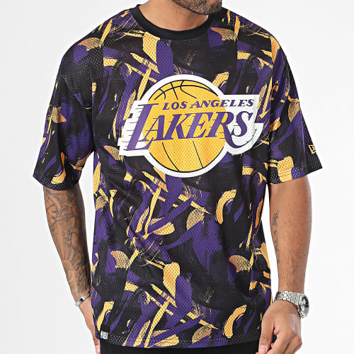 Tee Shirt NBA AOP Mesh Los Angeles Lakers 60424411 Noir Violet