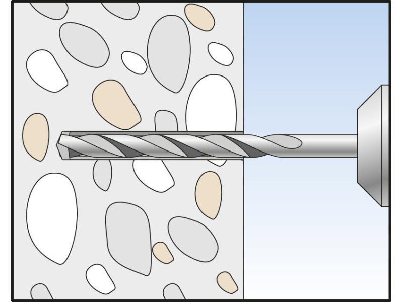 Fischer Dübel SX 5 x 25, 50 Stück Kraftvolle Nylondübel