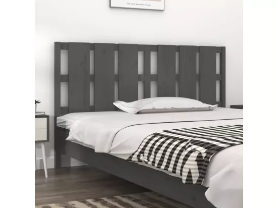 Tête de lit Gris 165,5x4x100 cm Bois massif de pin