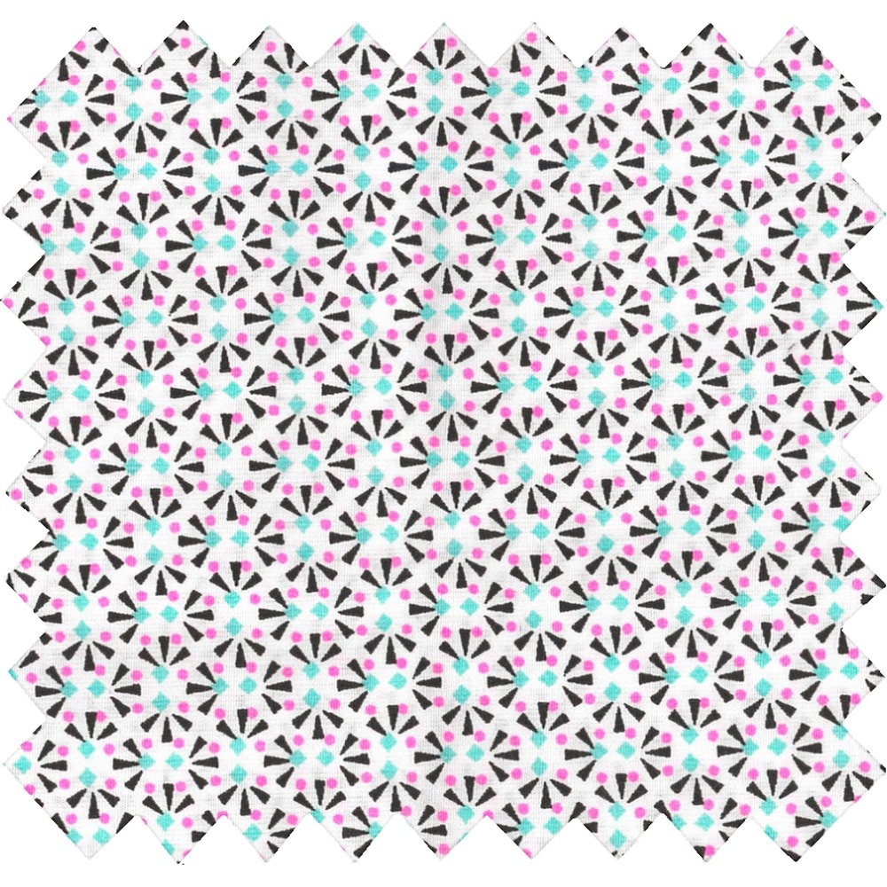 Coupon Tissu 50 Cm Eclats Fluo