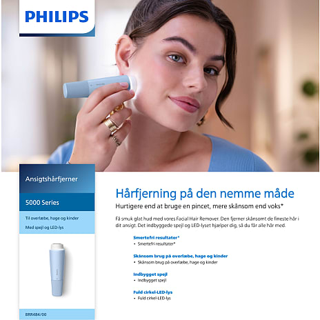 Philips ansigtshårfjerner 5000 series