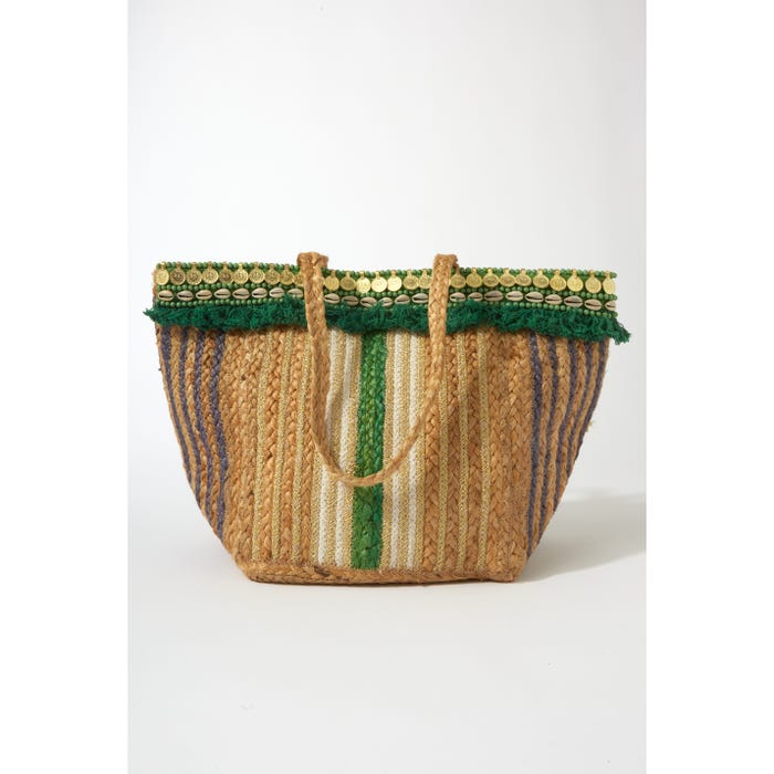 Veritas-Shopper jute munten strepen