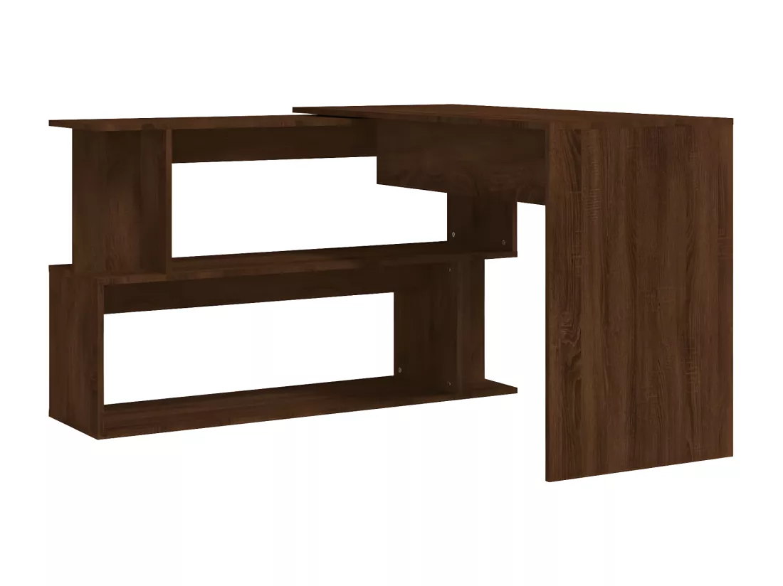 Bureau d'angle Chêne marron 200x50x76 cm Bois d'ingénierie