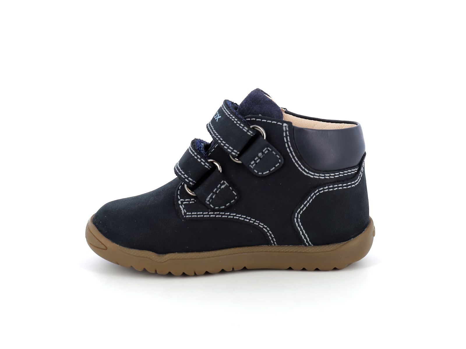 Geox-B MACCHIA  B164NC Cuir Marine Rouge