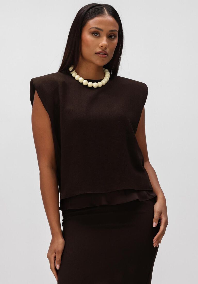 bruine rotate top two layer boxy top