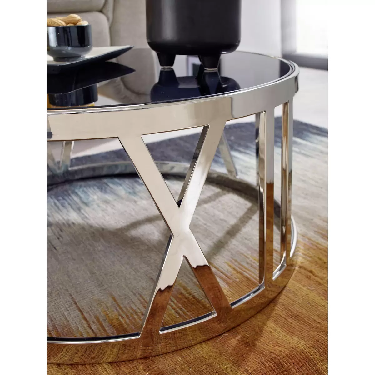 Couchtisch Onis schwarz,silber