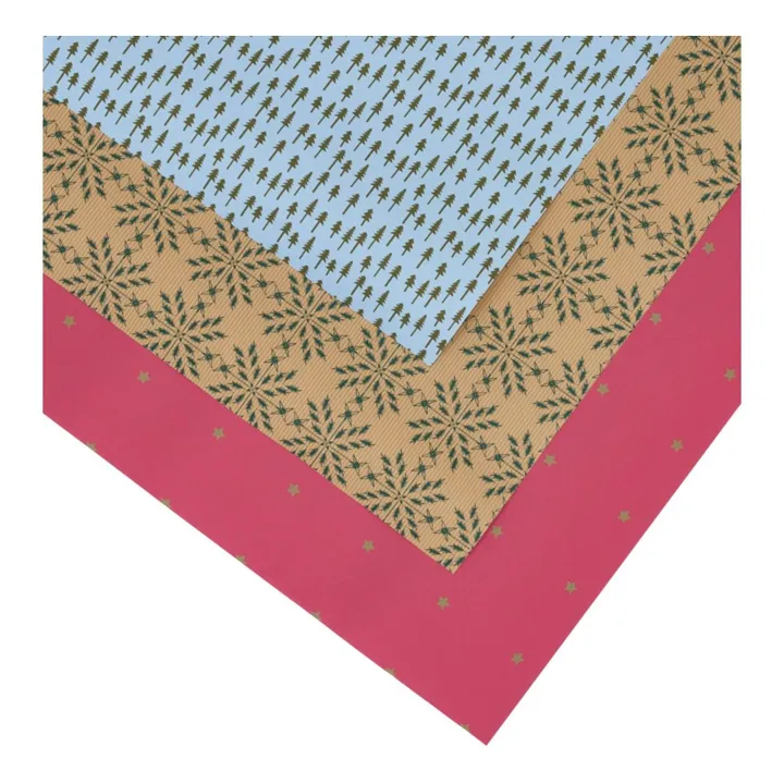 House Doctor Papier cadeau Crafty - Set de 3 | Rose