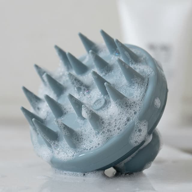 Hovedbundsmassager hårbørste, hårscrubber, shampoo børste Blå