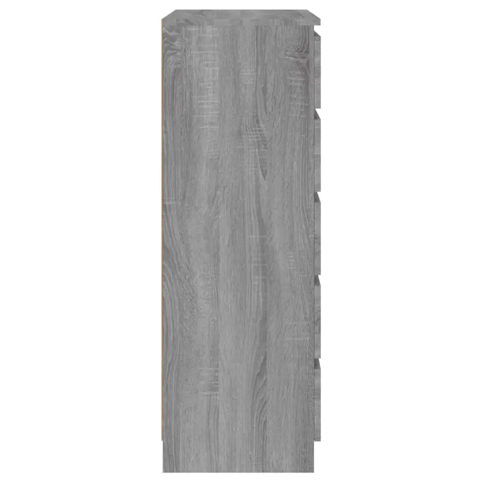 vidaXL - Ladekast - Grijs - Bewerkt hout