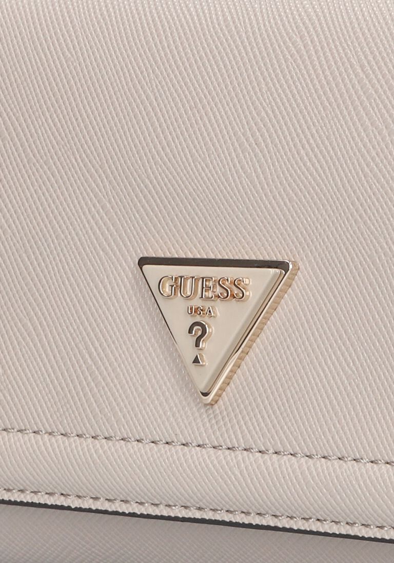 GUESS taupe guess schoudertas noelle convertible xbody flap