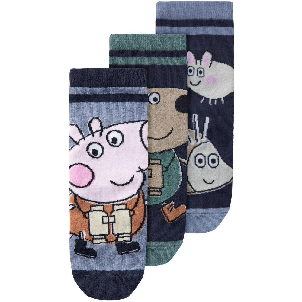 Køb Name It Dark Sapphire Orla Peppa Pig 3-pak Strømper