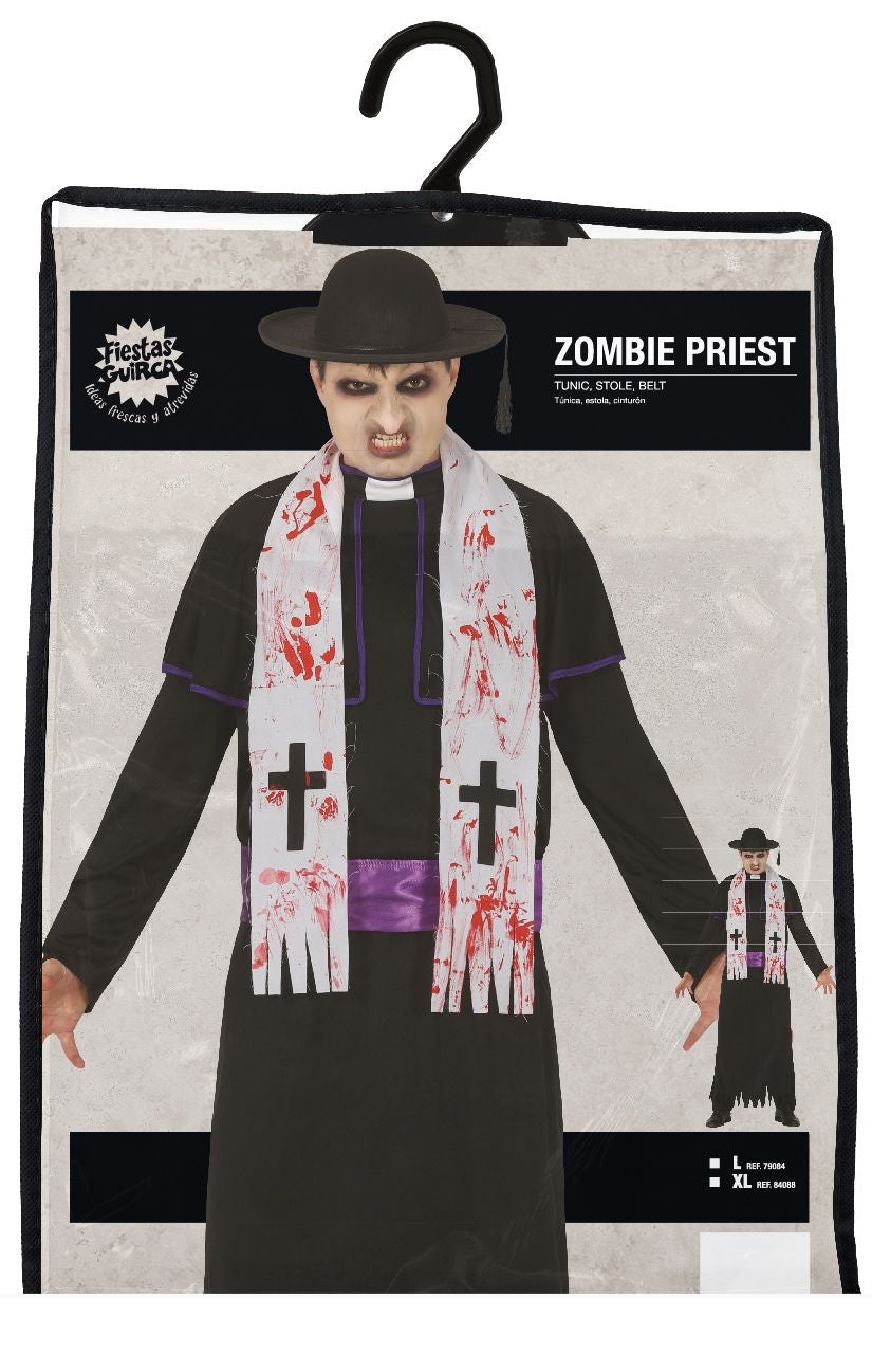 Zombie Priester Halloween Kostuum Heren L