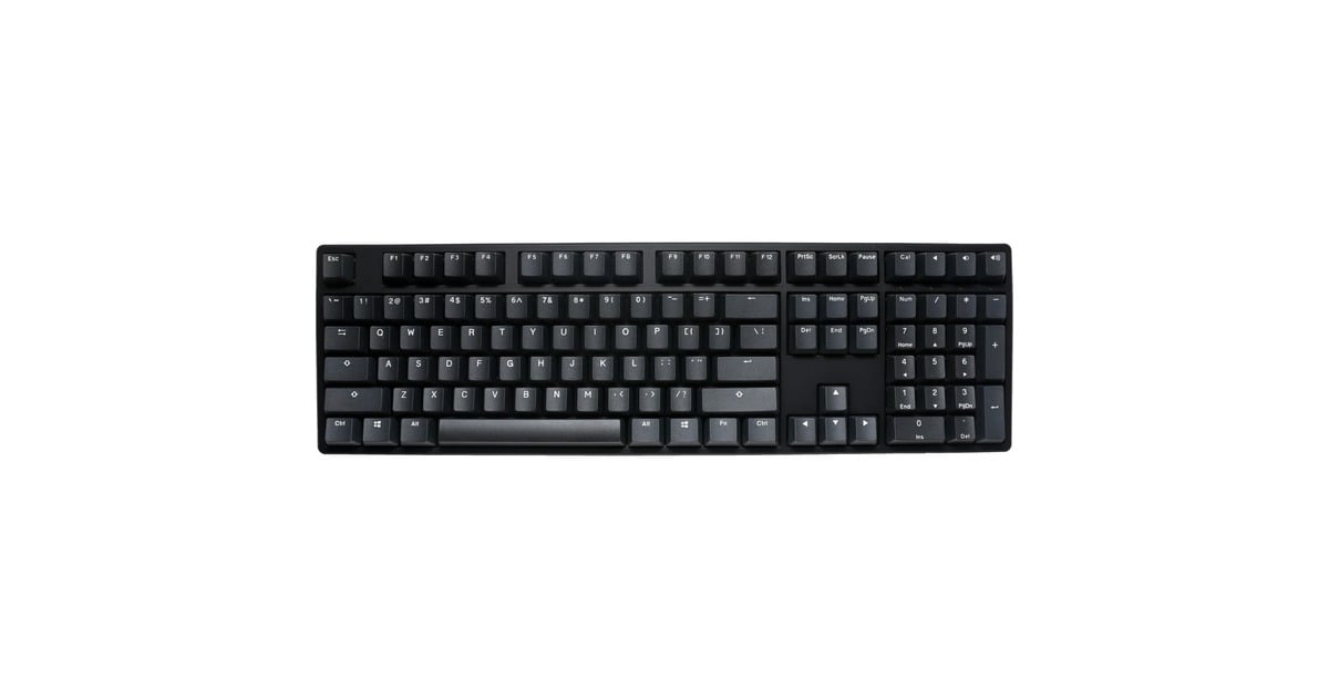 DuckyOrigin Phantom Black, toetsenbord  (Zwart, US lay-out, Cherry MX Red, hot swap, PBT Double-Shot Keycaps)