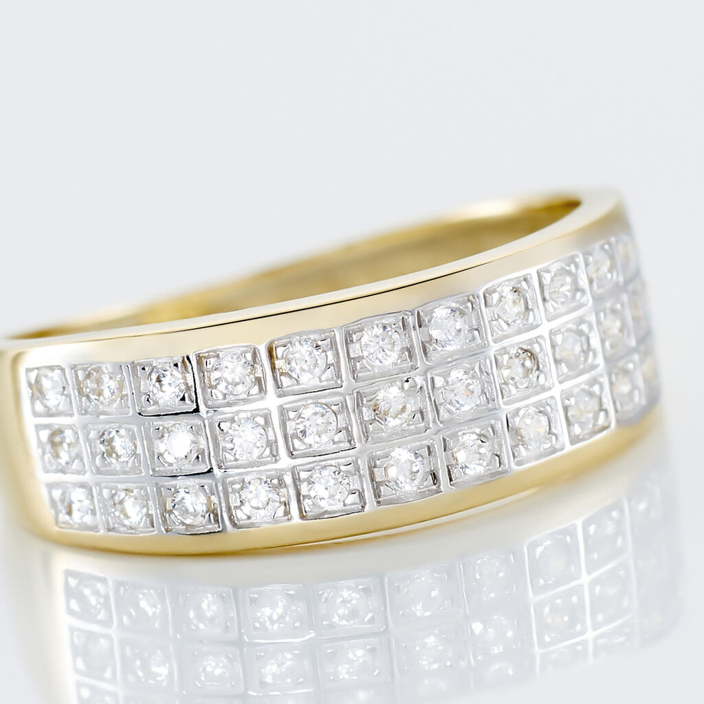 Bague Morjana Or Jaune Oxyde De Zirconium