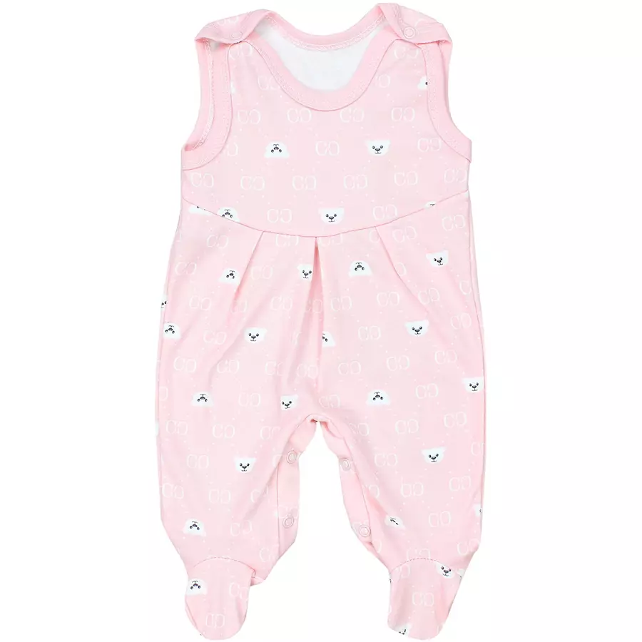 TupTam Baby Mädchen Strampler mit Fuß 3er Pack rosaweiß