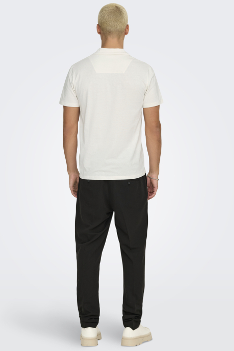 Only & Sons witte heren polo